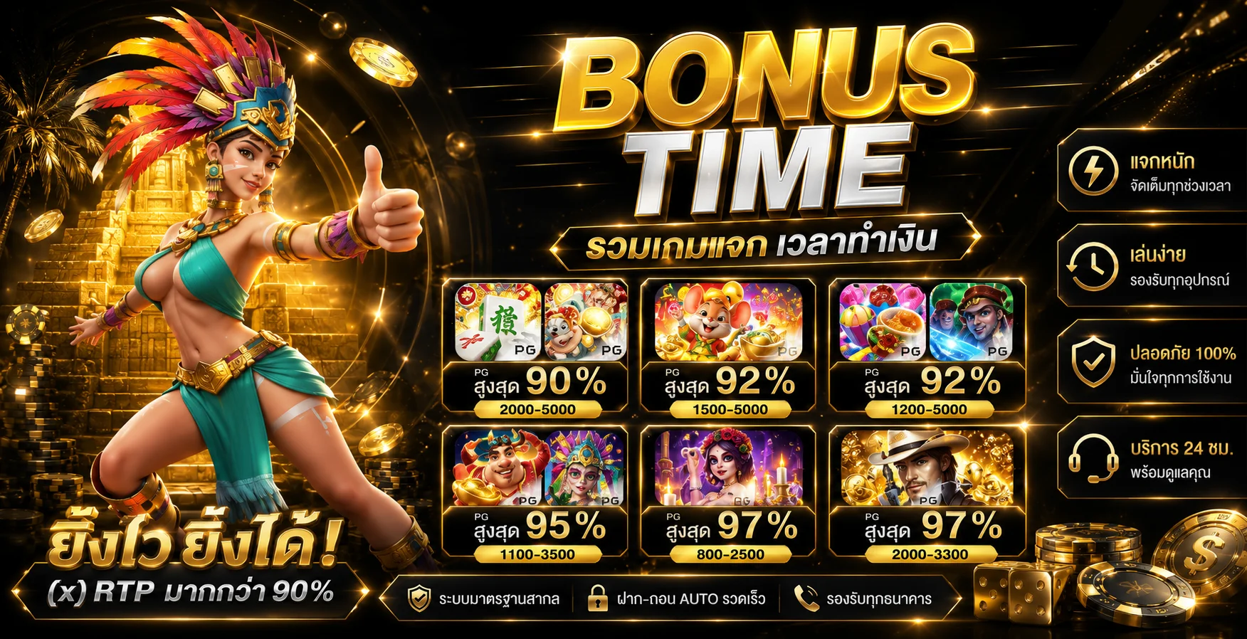 เกมสล็อตและคาสิโนสดยอดนิยมบน UFA24MAX